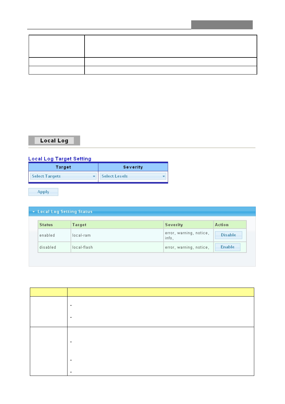 3 log setting, 1 local log, Web smart switch | LevelOne GES-1650 User Manual | Page 84 / 94