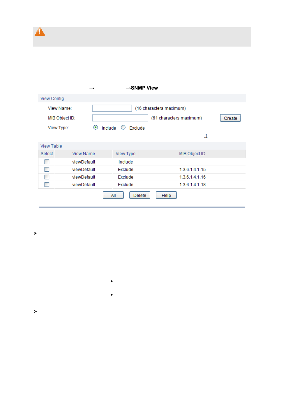 Snmp view, 2 snmp view | LevelOne GES-1651 User Manual | Page 102 / 128