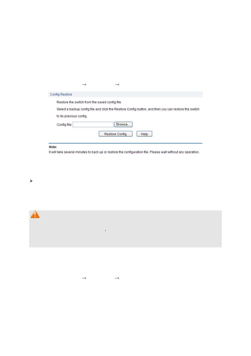 System tools, Config restore, Config backup | 3 system tools, 1 config restore, 2 config backup | LevelOne GES-1651 User Manual | Page 23 / 128