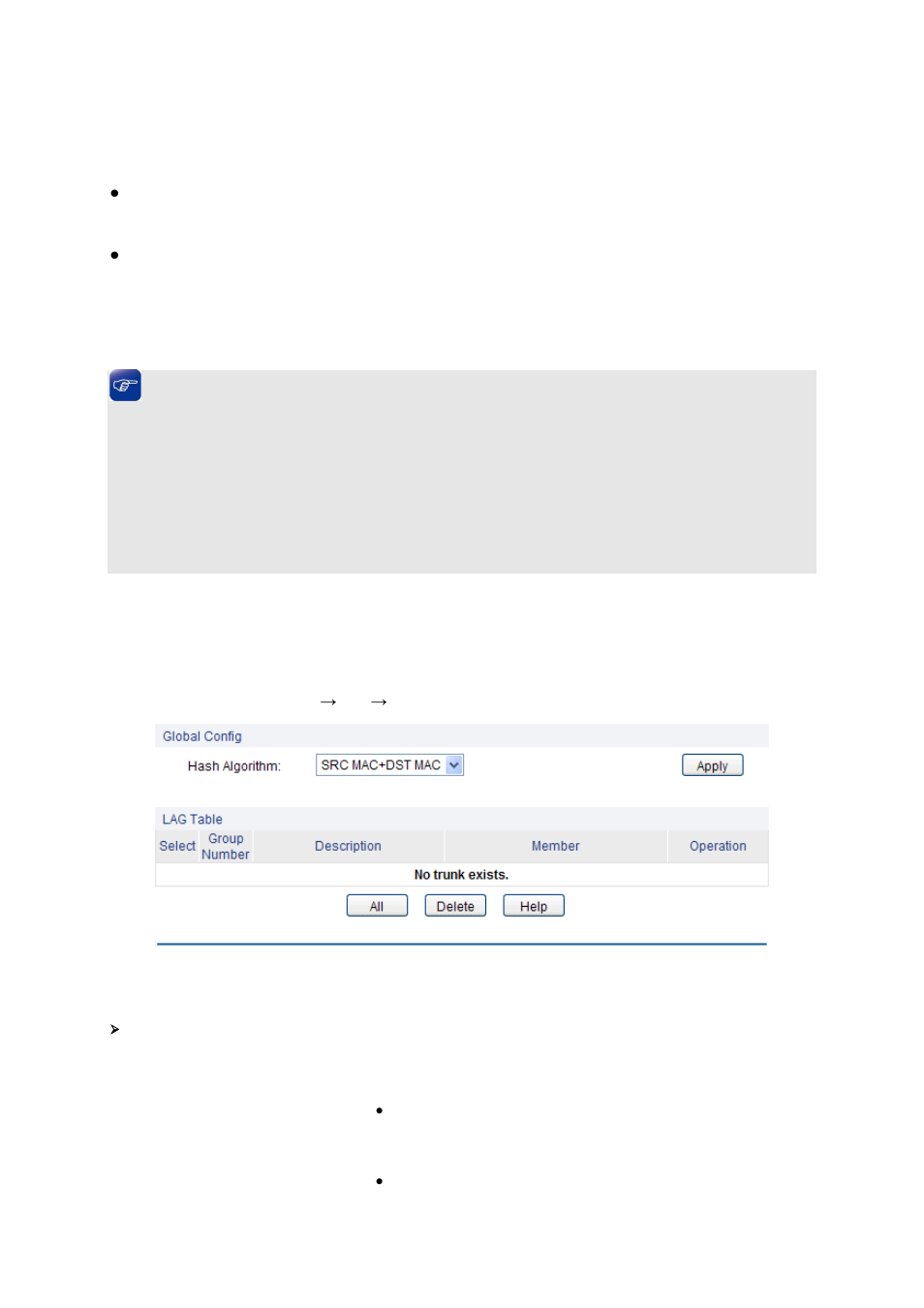 Lag table, 1 lag table | LevelOne GES-1651 User Manual | Page 34 / 128