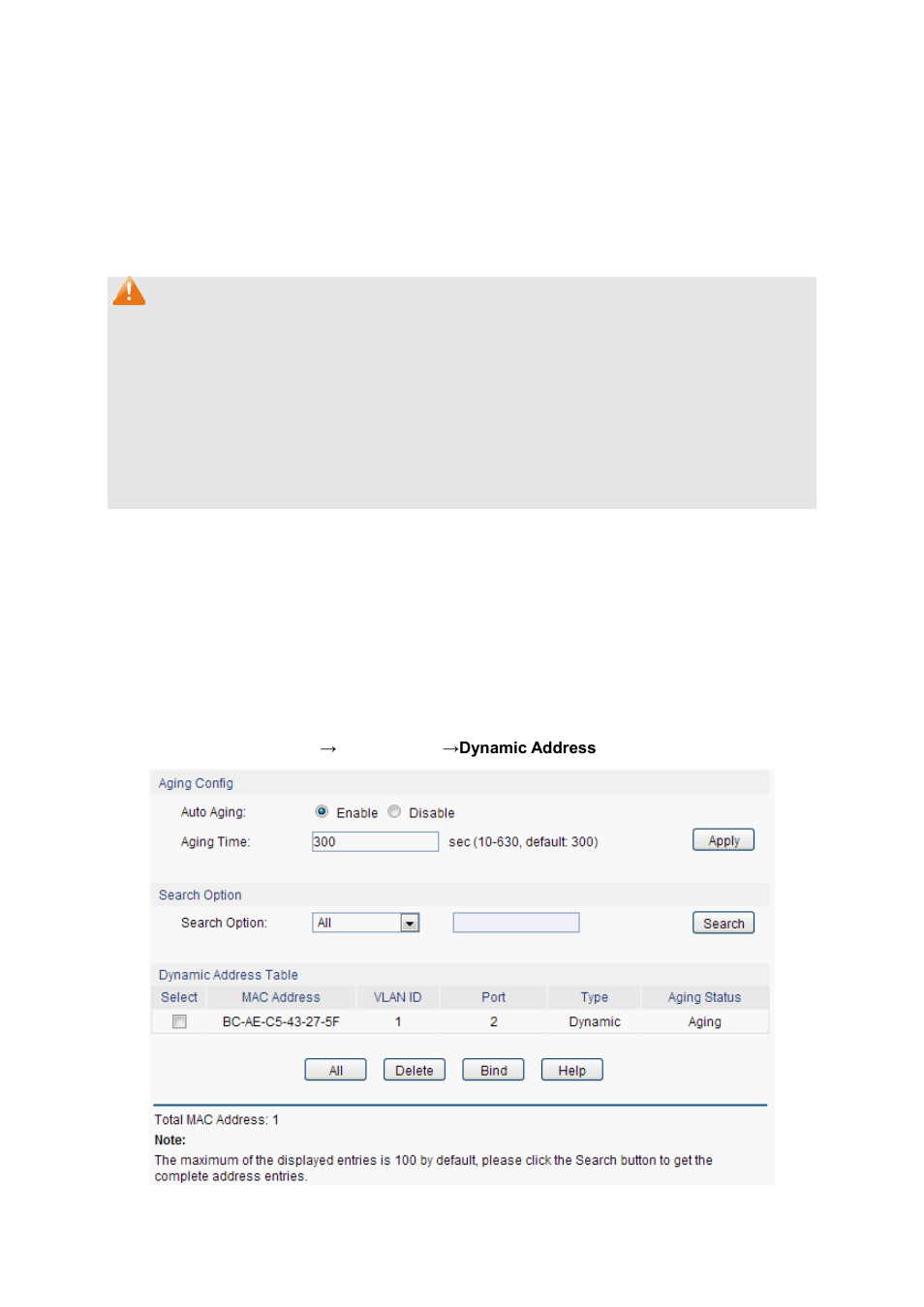 Dynamic address, 3 dynamic address | LevelOne GES-1651 User Manual | Page 42 / 128