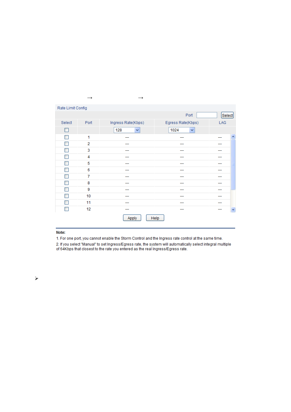 Bandwidth control, Rate limit, 2 bandwidth control | 1 rate limit | LevelOne GES-1651 User Manual | Page 96 / 128