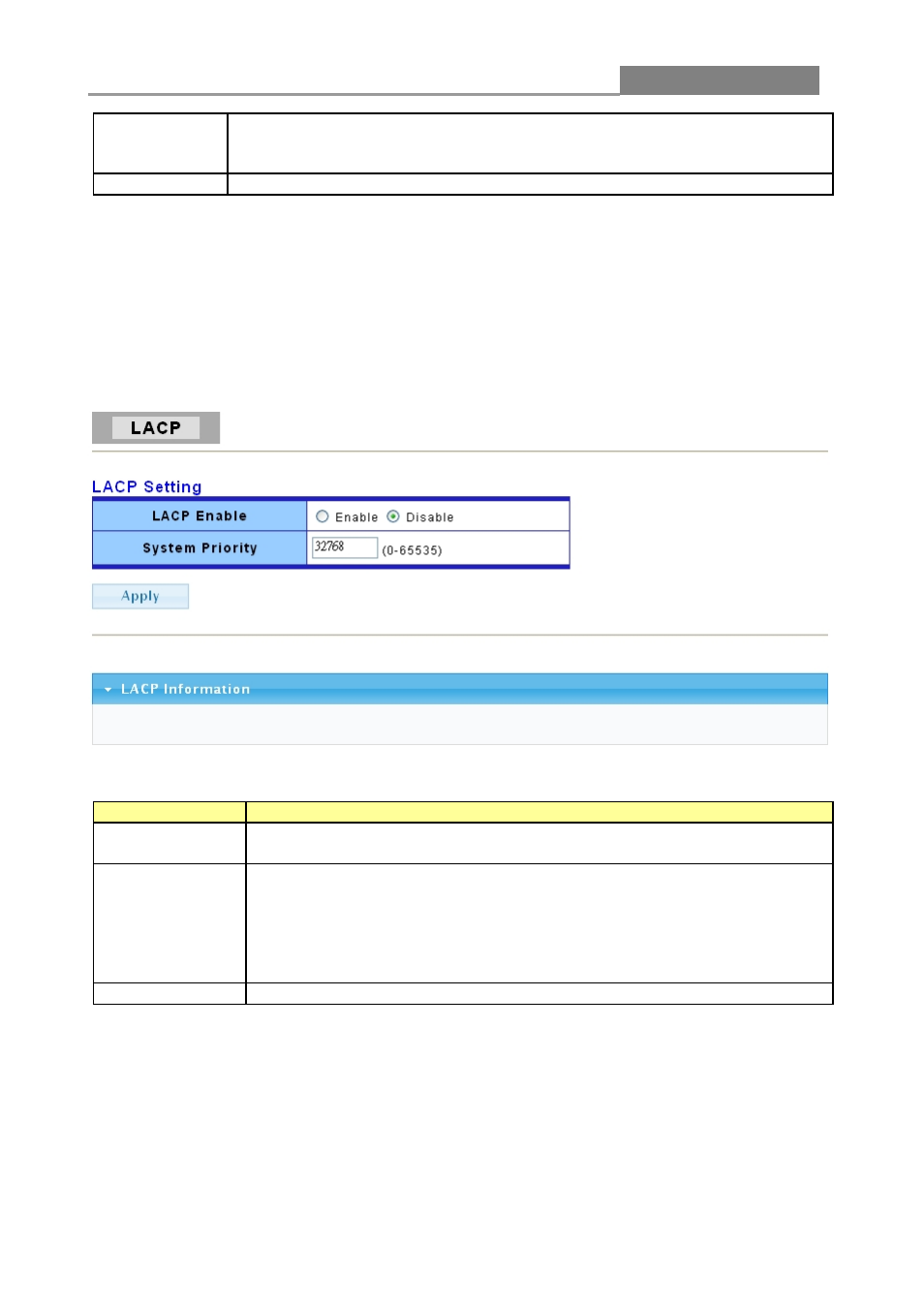 2 lacp, Web smart switch | LevelOne GES-1652 User Manual | Page 35 / 94