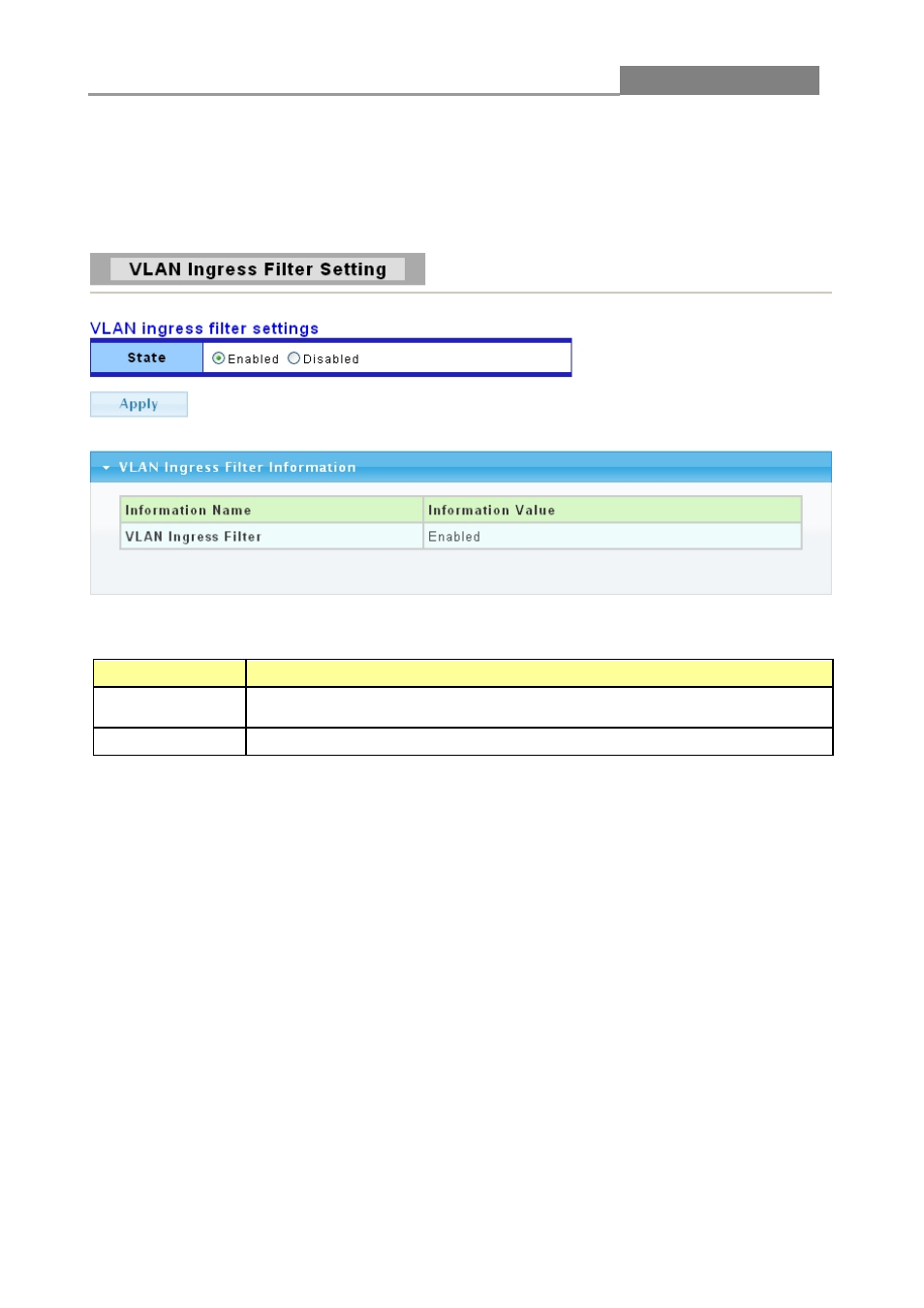 4 vlan ingress filter, 5 svlan, 1 svlan setting | Web smart switch | LevelOne GES-1652 User Manual | Page 39 / 94