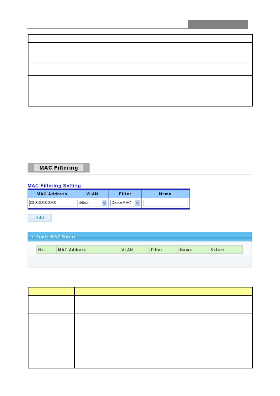 2 mac filtering, Web smart switch | LevelOne GES-1652 User Manual | Page 57 / 94