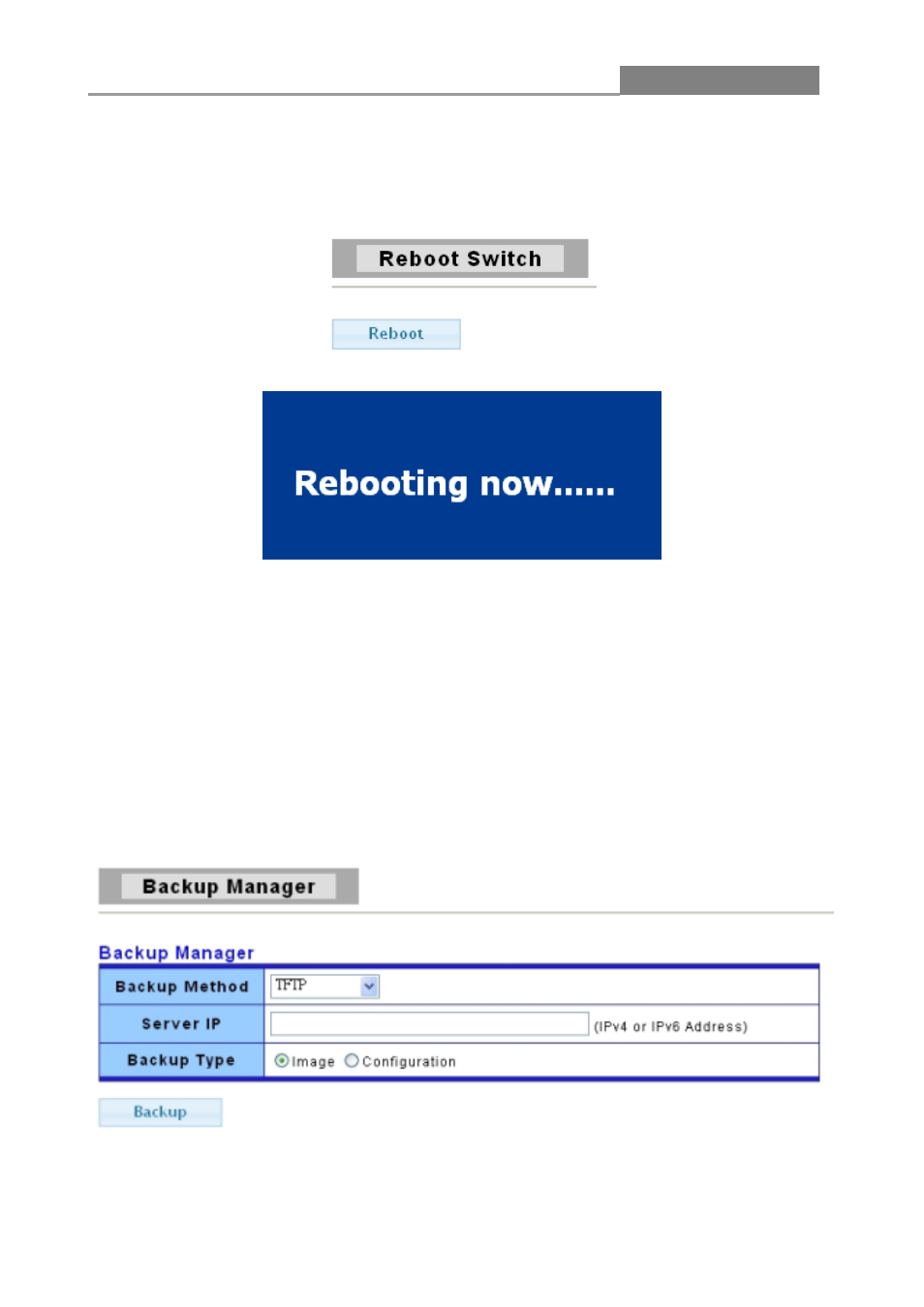 9 maintenance, 1 backup manager, Web smart switch | LevelOne GES-2450 User Manual | Page 87 / 94