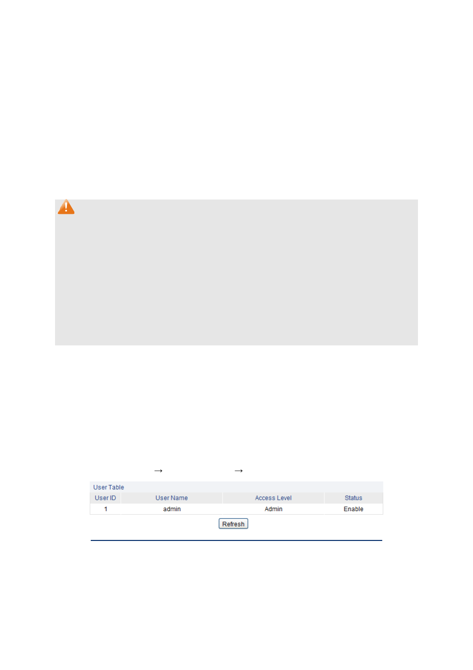User management, User table, User config | 2 user management, 1 user table, 2 user config | LevelOne GES-2451 User Manual | Page 21 / 128