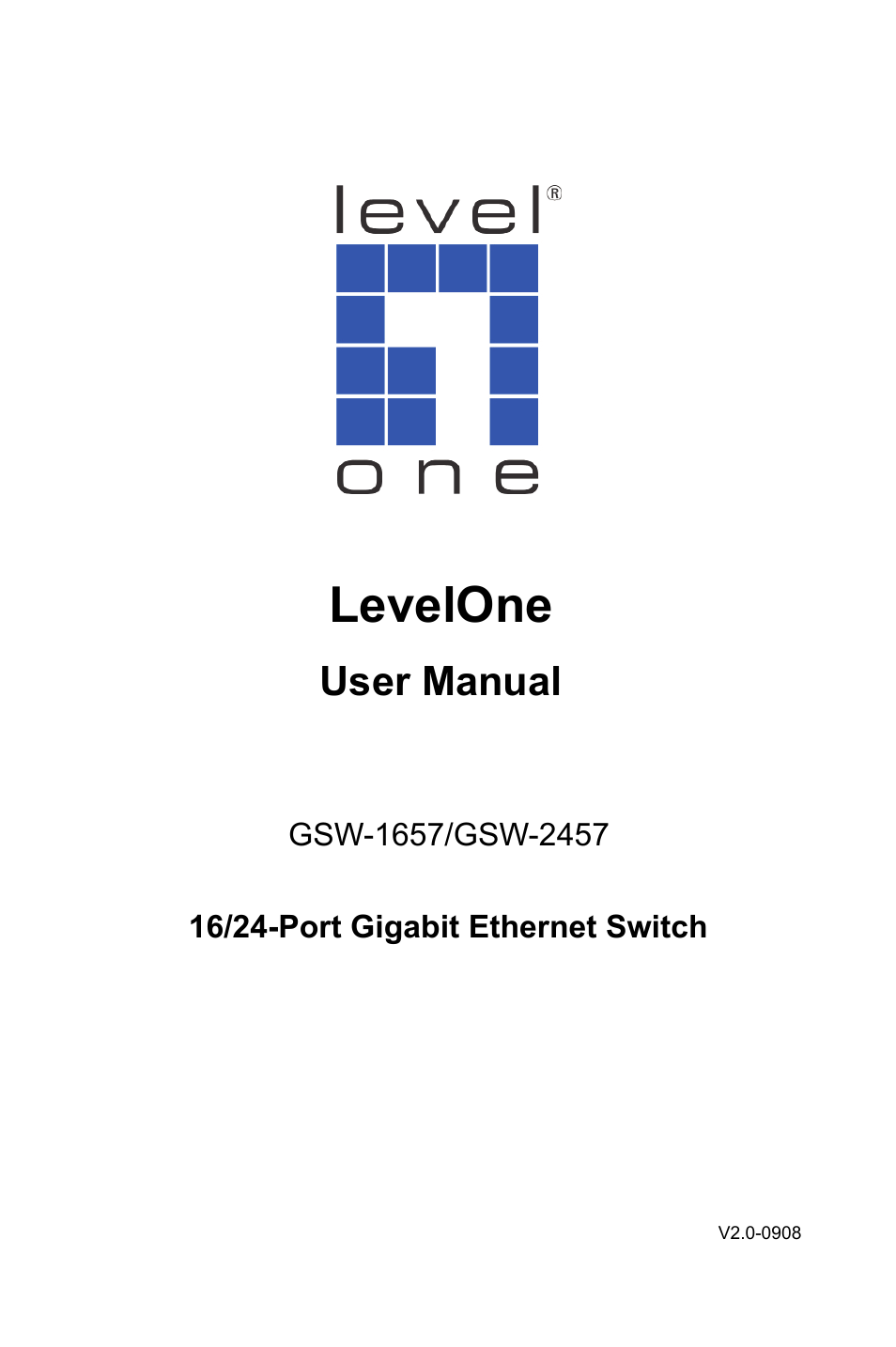 LevelOne GSW-2457 User Manual | 12 pages