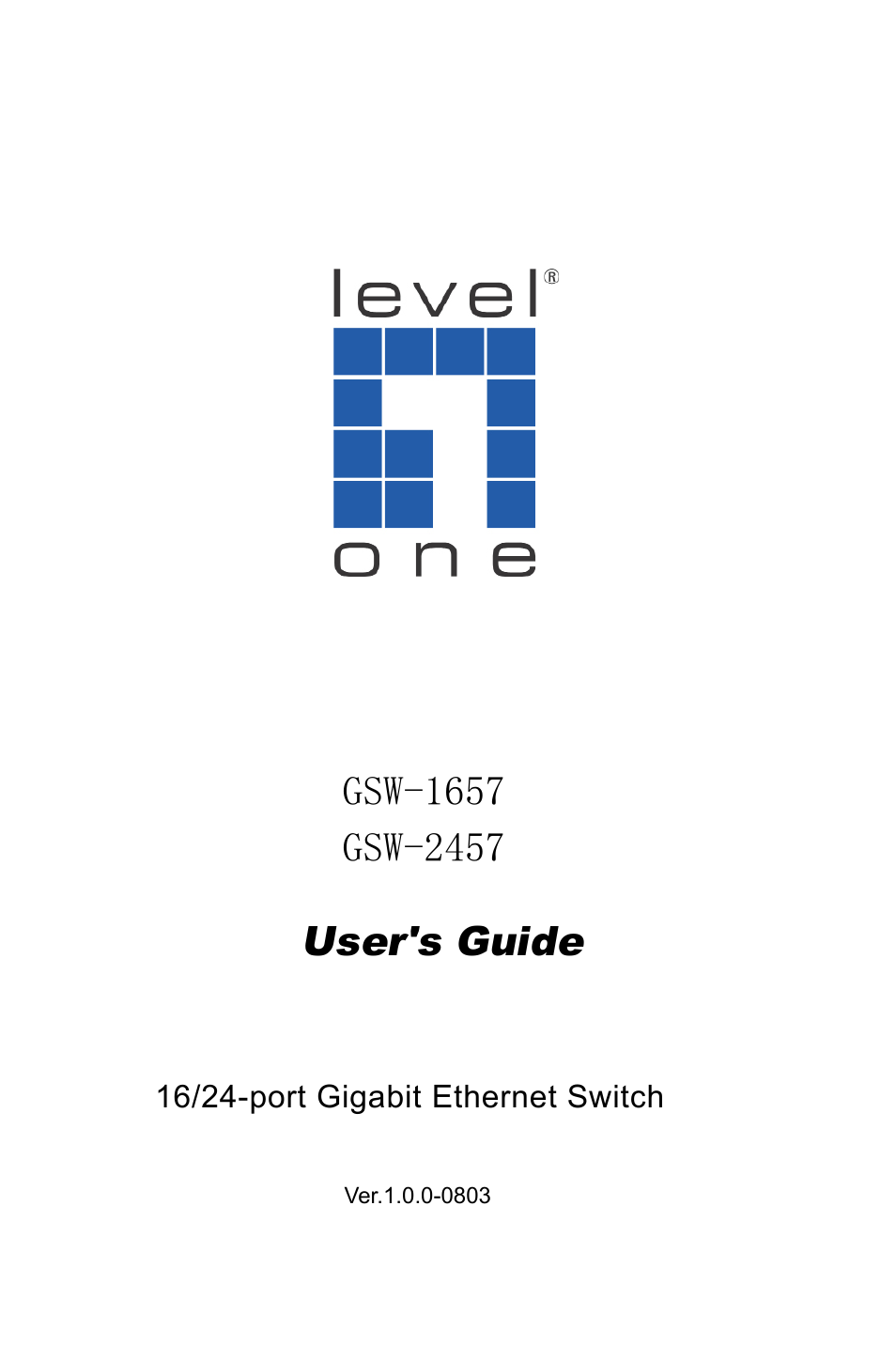 LevelOne GSW-2457 User Manual | 11 pages