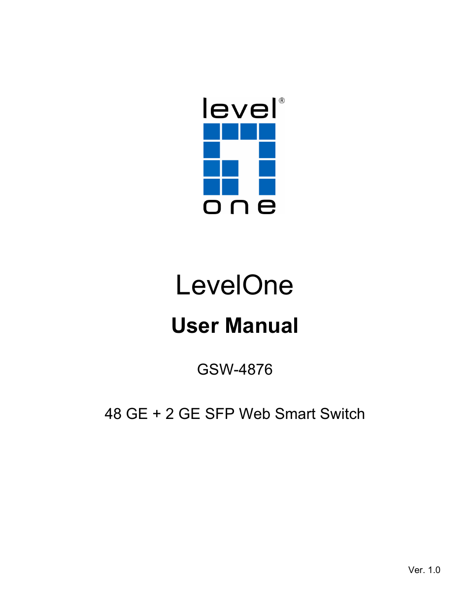 LevelOne GSW-4876 User Manual | 314 pages