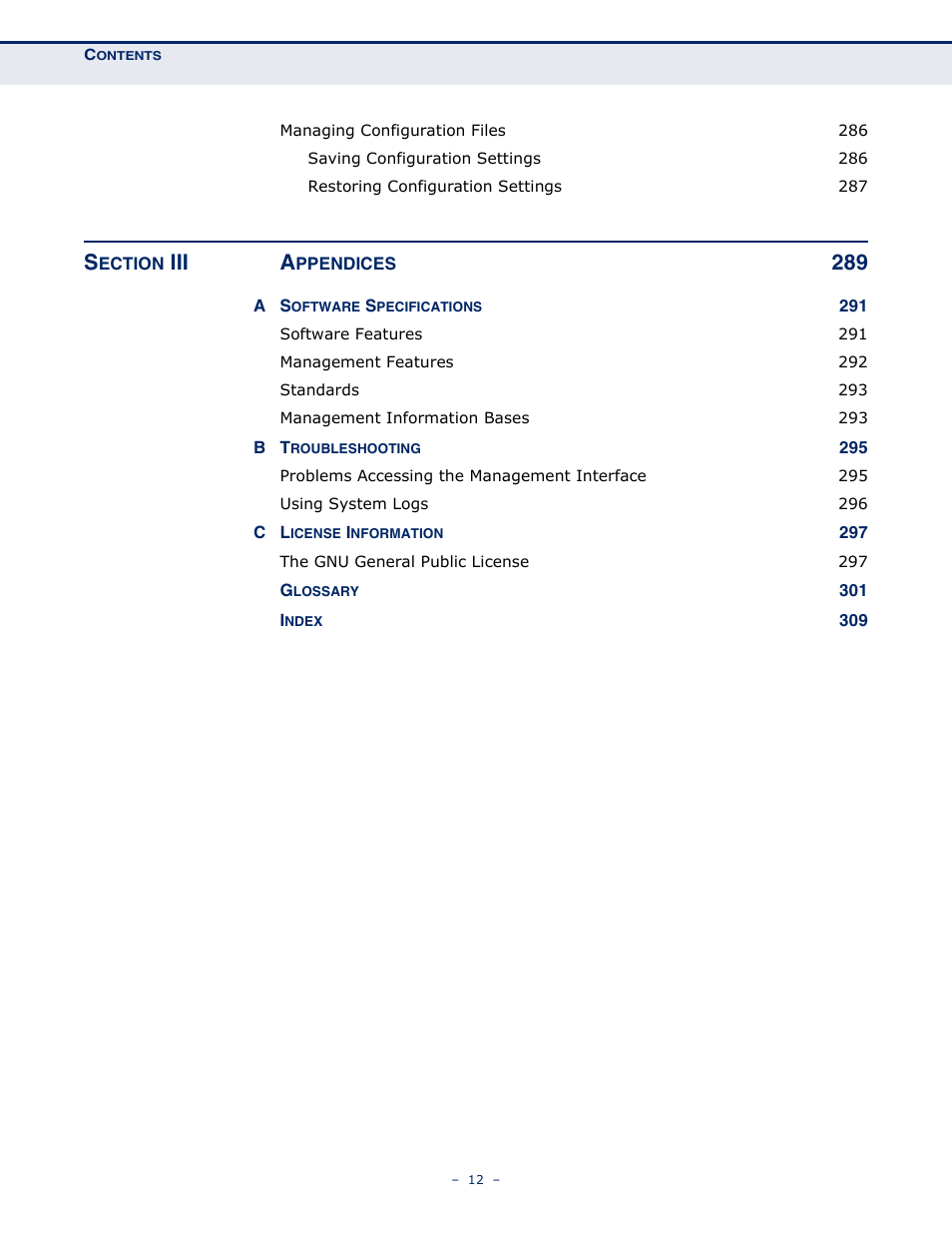 Iii a | LevelOne GSW-4876 User Manual | Page 12 / 314