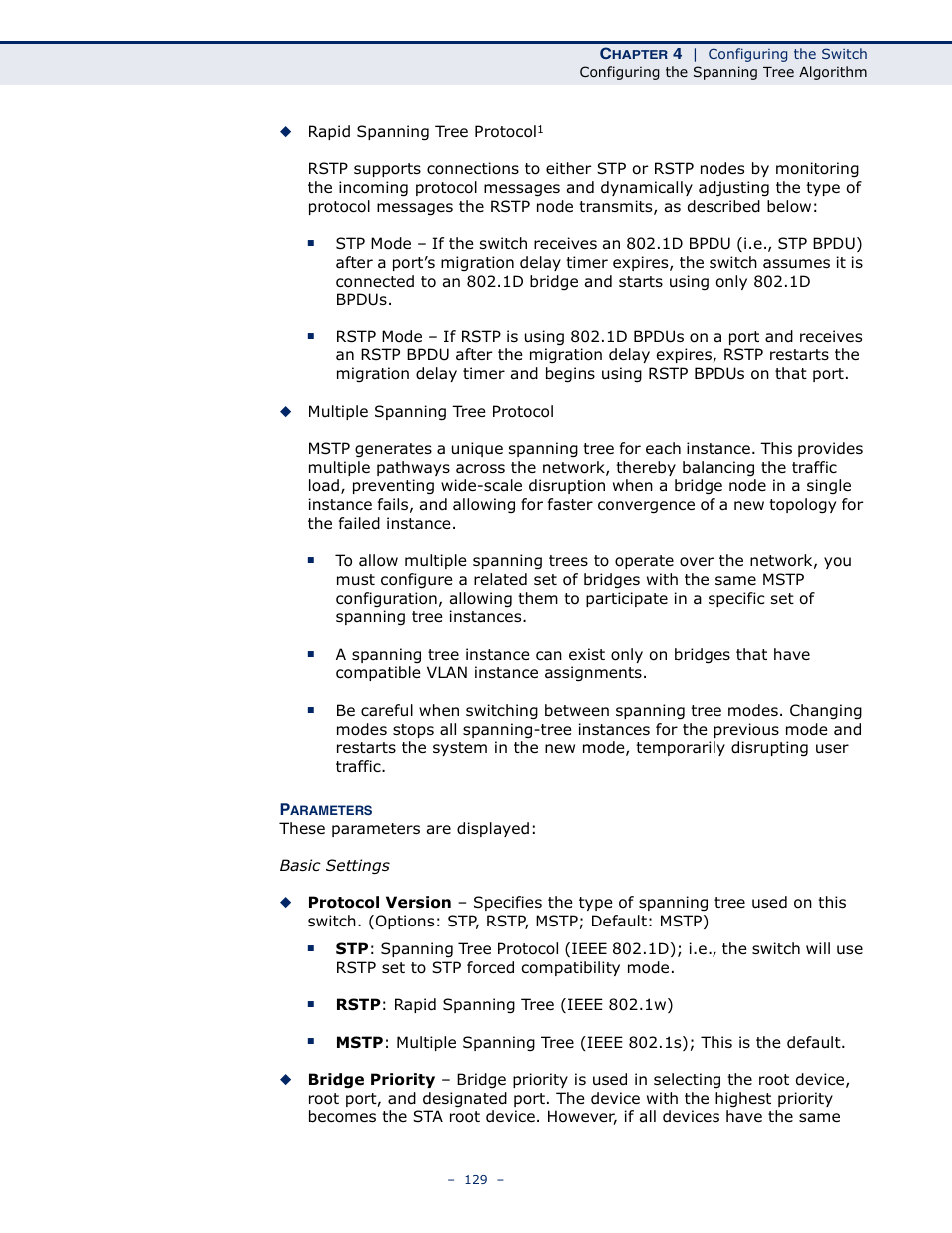 LevelOne GSW-4876 User Manual | Page 129 / 314