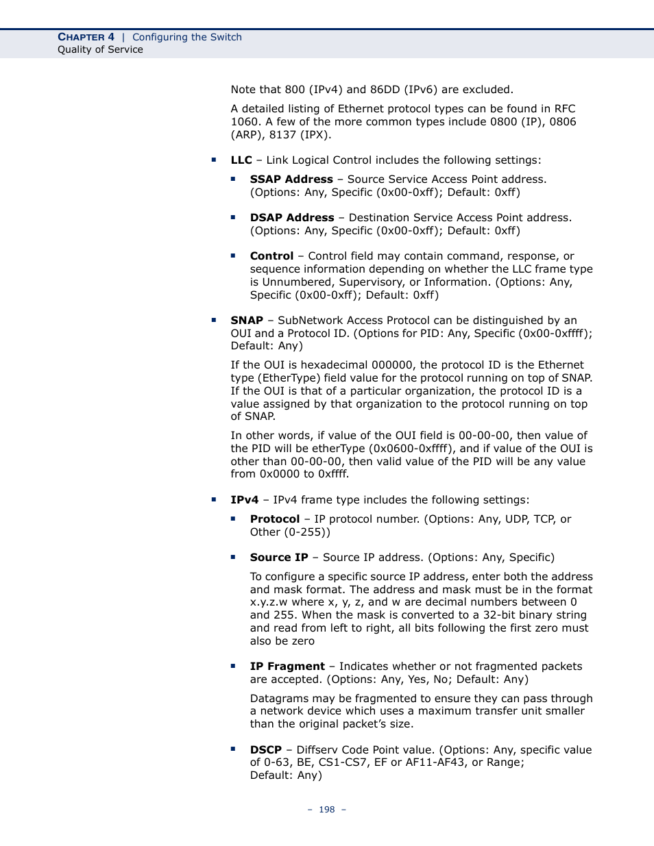 LevelOne GSW-4876 User Manual | Page 198 / 314