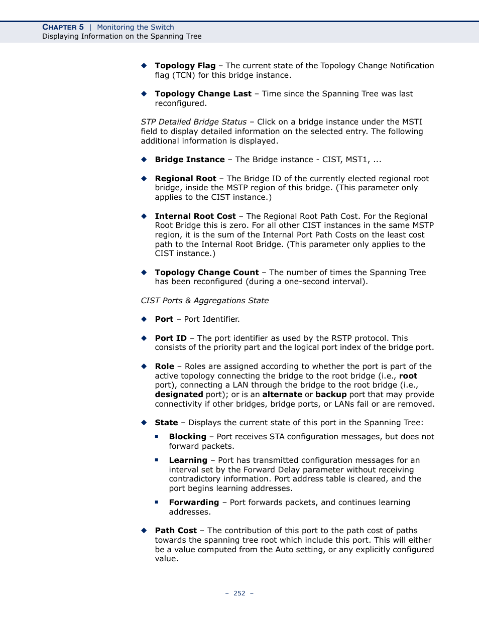 LevelOne GSW-4876 User Manual | Page 252 / 314