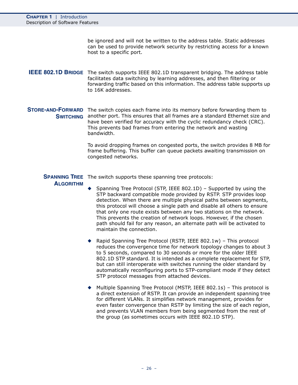 LevelOne GSW-4876 User Manual | Page 26 / 314