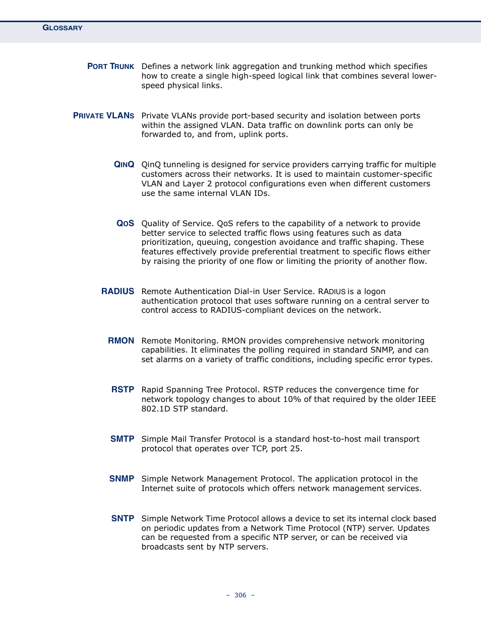 LevelOne GSW-4876 User Manual | Page 306 / 314