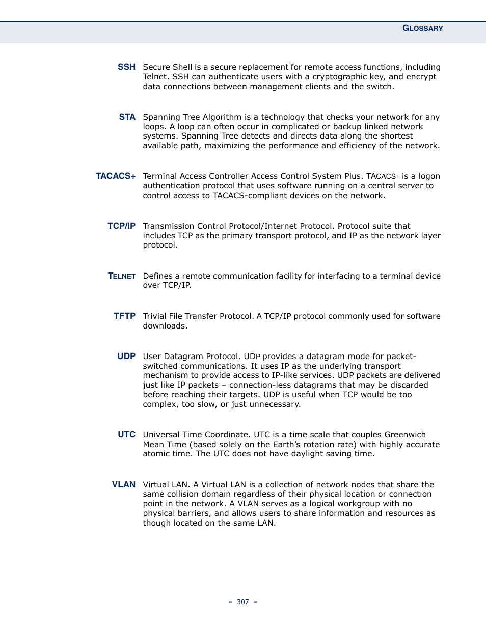 LevelOne GSW-4876 User Manual | Page 307 / 314
