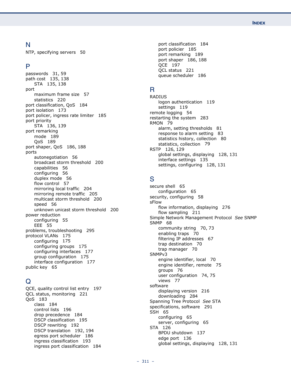 LevelOne GSW-4876 User Manual | Page 311 / 314