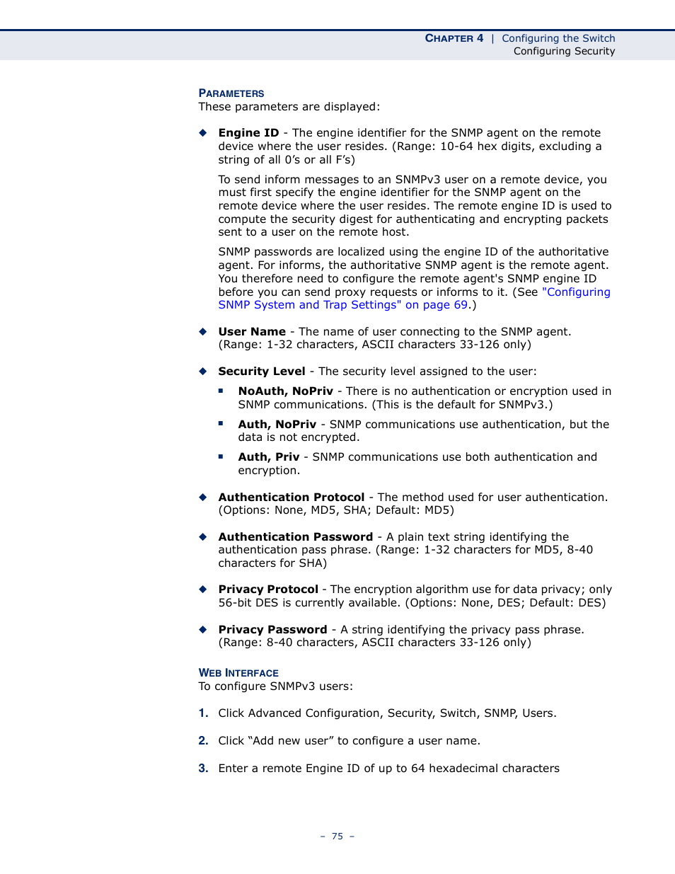 LevelOne GSW-4876 User Manual | Page 75 / 314