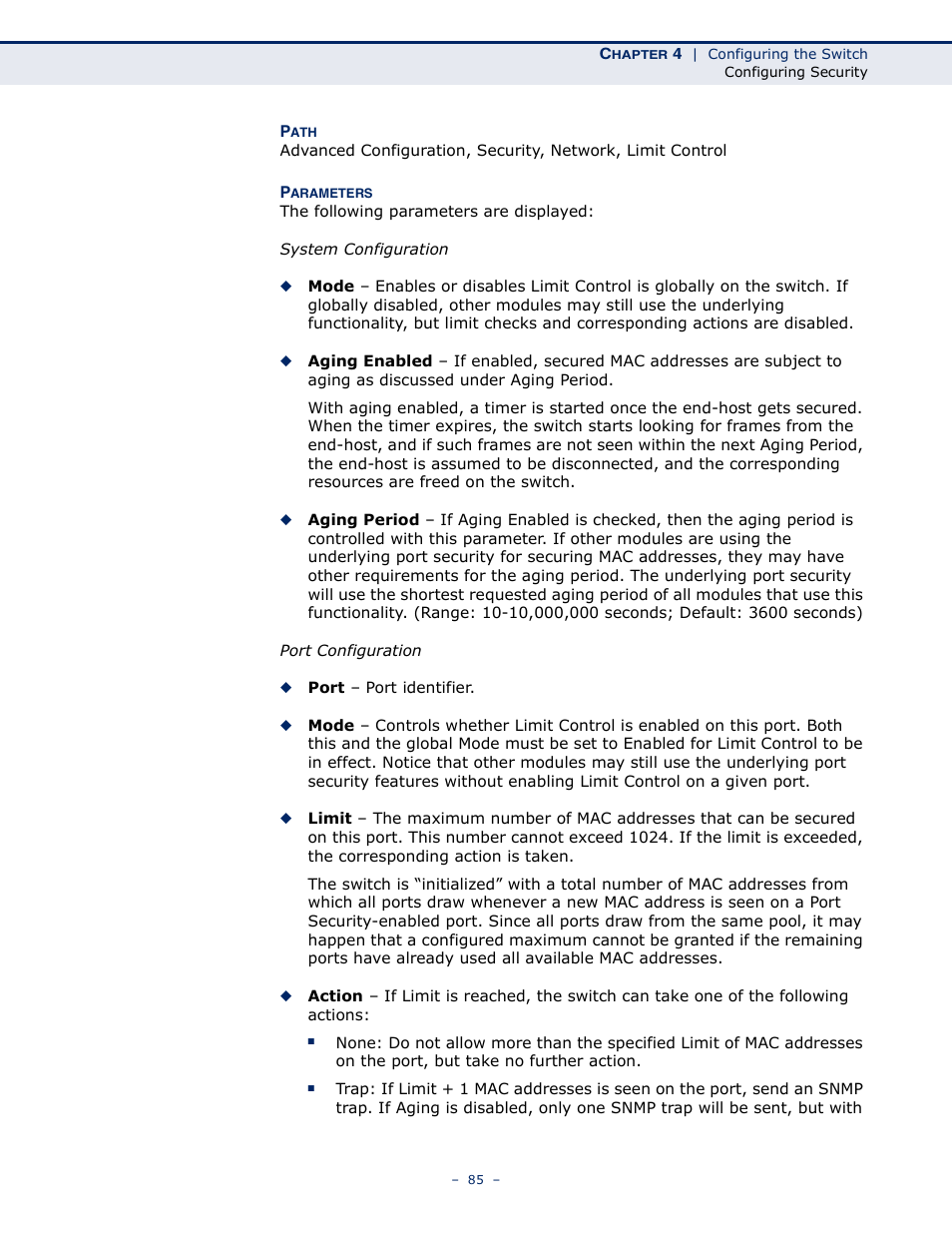LevelOne GSW-4876 User Manual | Page 85 / 314