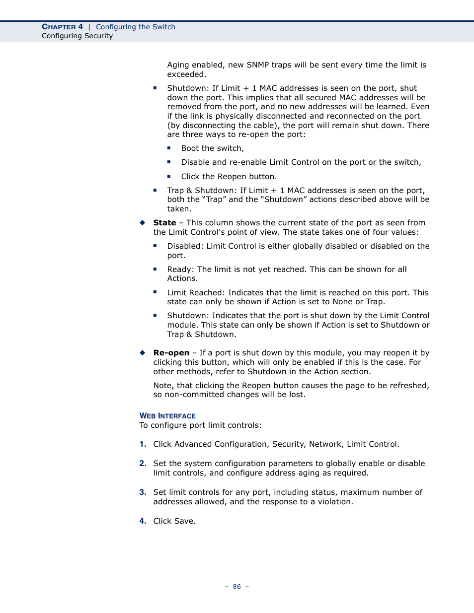 LevelOne GSW-4876 User Manual | Page 86 / 314