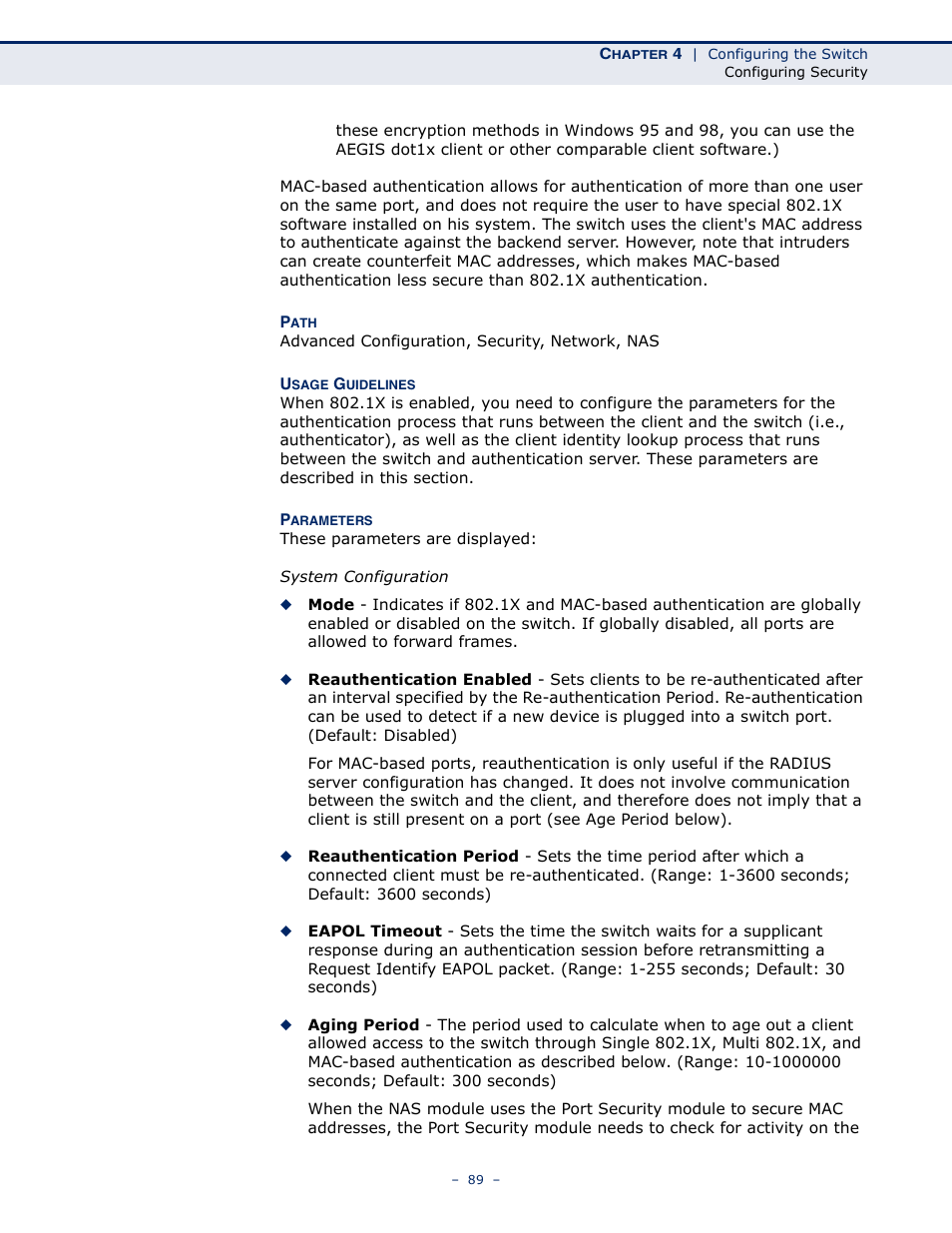 LevelOne GSW-4876 User Manual | Page 89 / 314