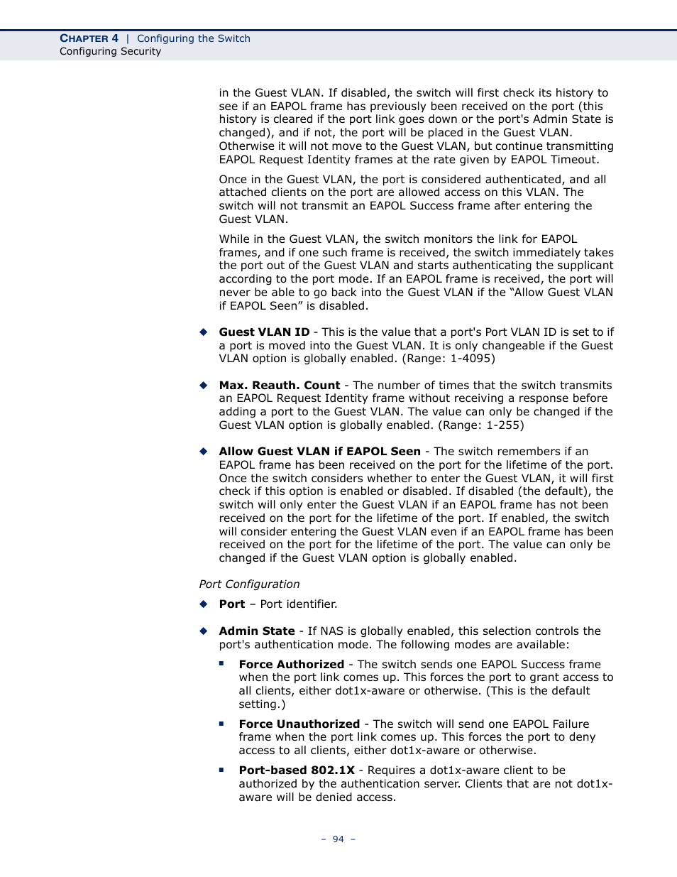 LevelOne GSW-4876 User Manual | Page 94 / 314