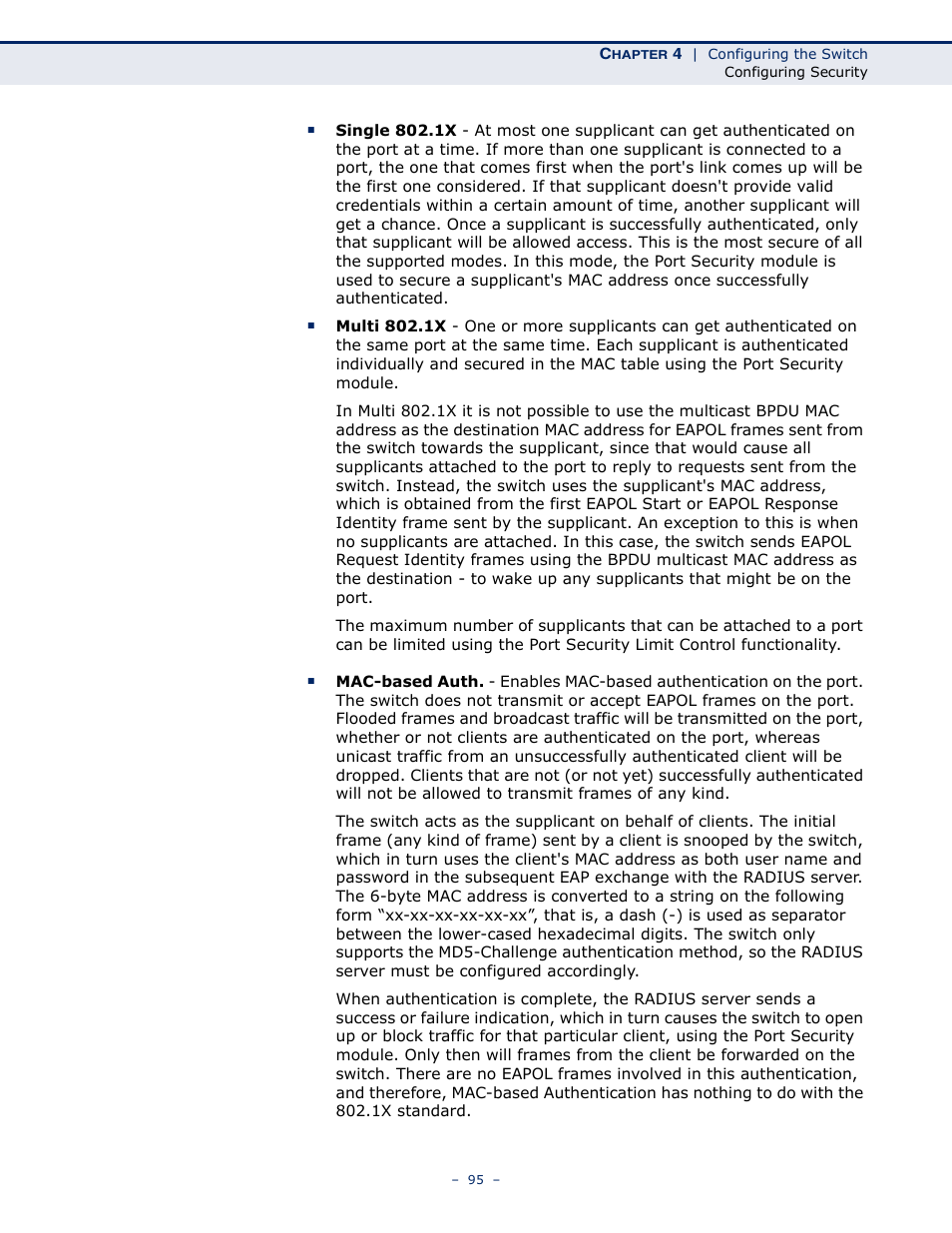 LevelOne GSW-4876 User Manual | Page 95 / 314