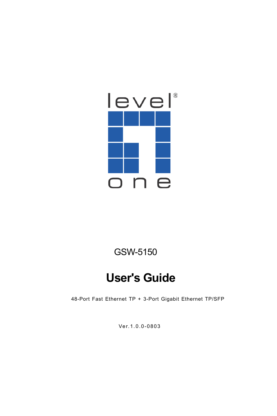 LevelOne GSW-5150 User Manual | 12 pages