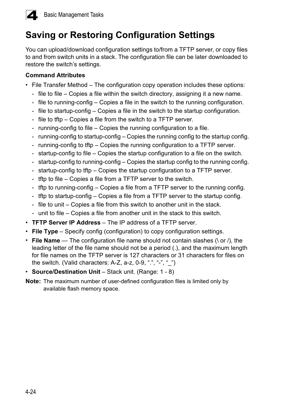 Saving or restoring configuration settings | LevelOne GTL-2690 User Manual | Page 100 / 789