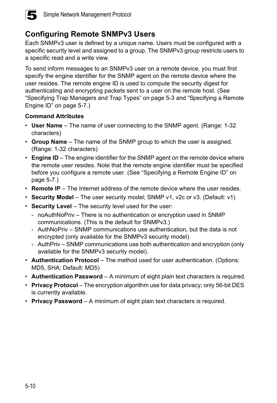 Configuring remote snmpv3 users | LevelOne GTL-2690 User Manual | Page 126 / 789