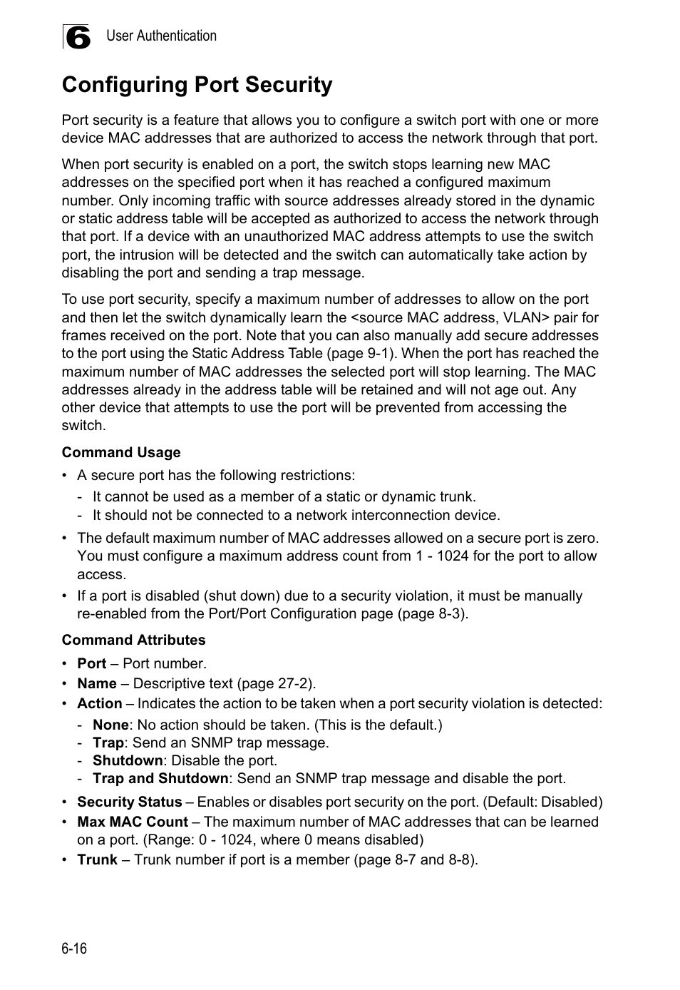 Configuring port security | LevelOne GTL-2690 User Manual | Page 151 / 789