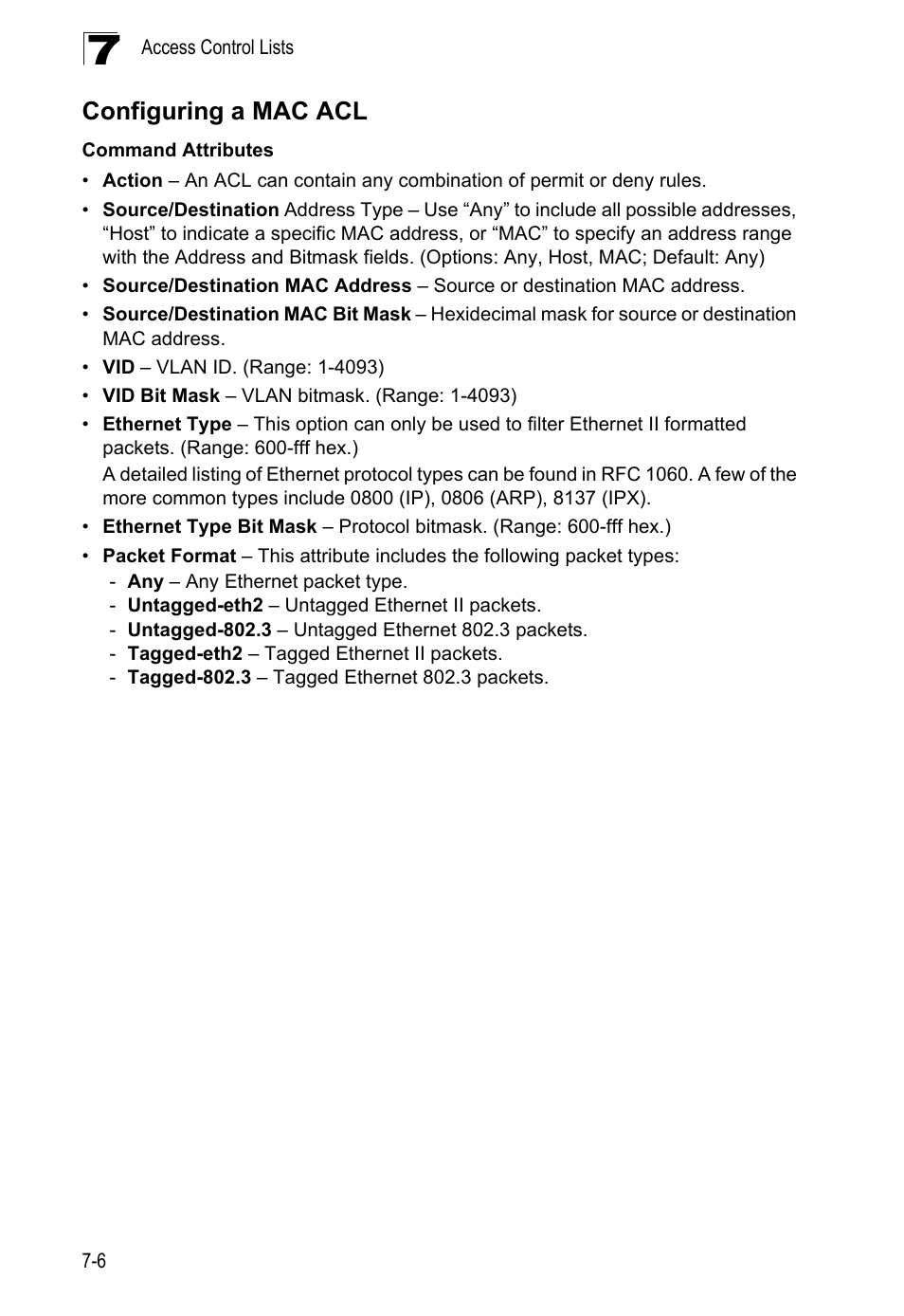 Configuring a mac acl | LevelOne GTL-2690 User Manual | Page 167 / 789
