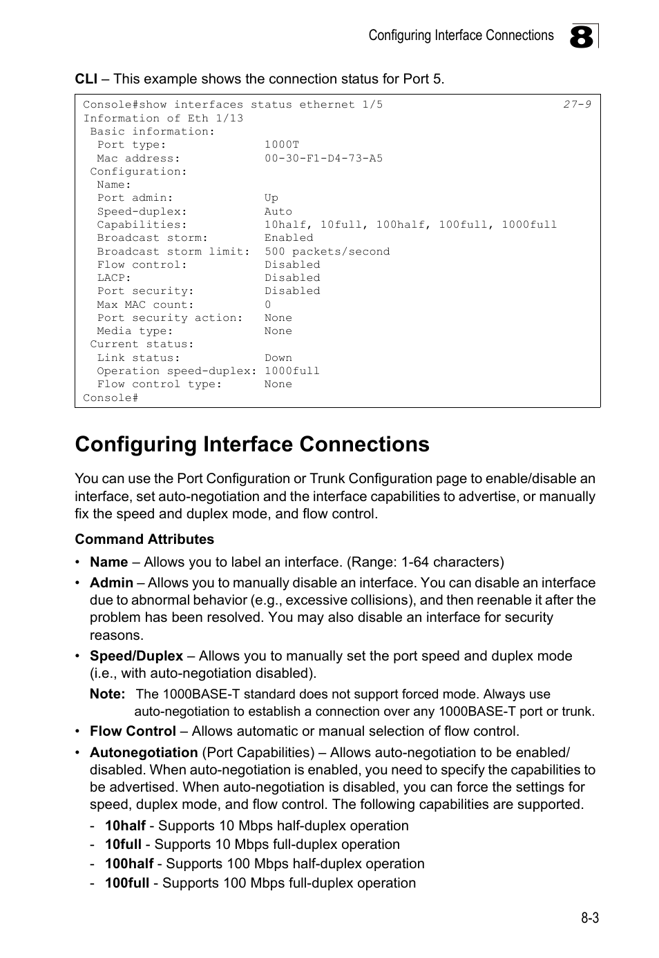 Configuring interface connections | LevelOne GTL-2690 User Manual | Page 176 / 789