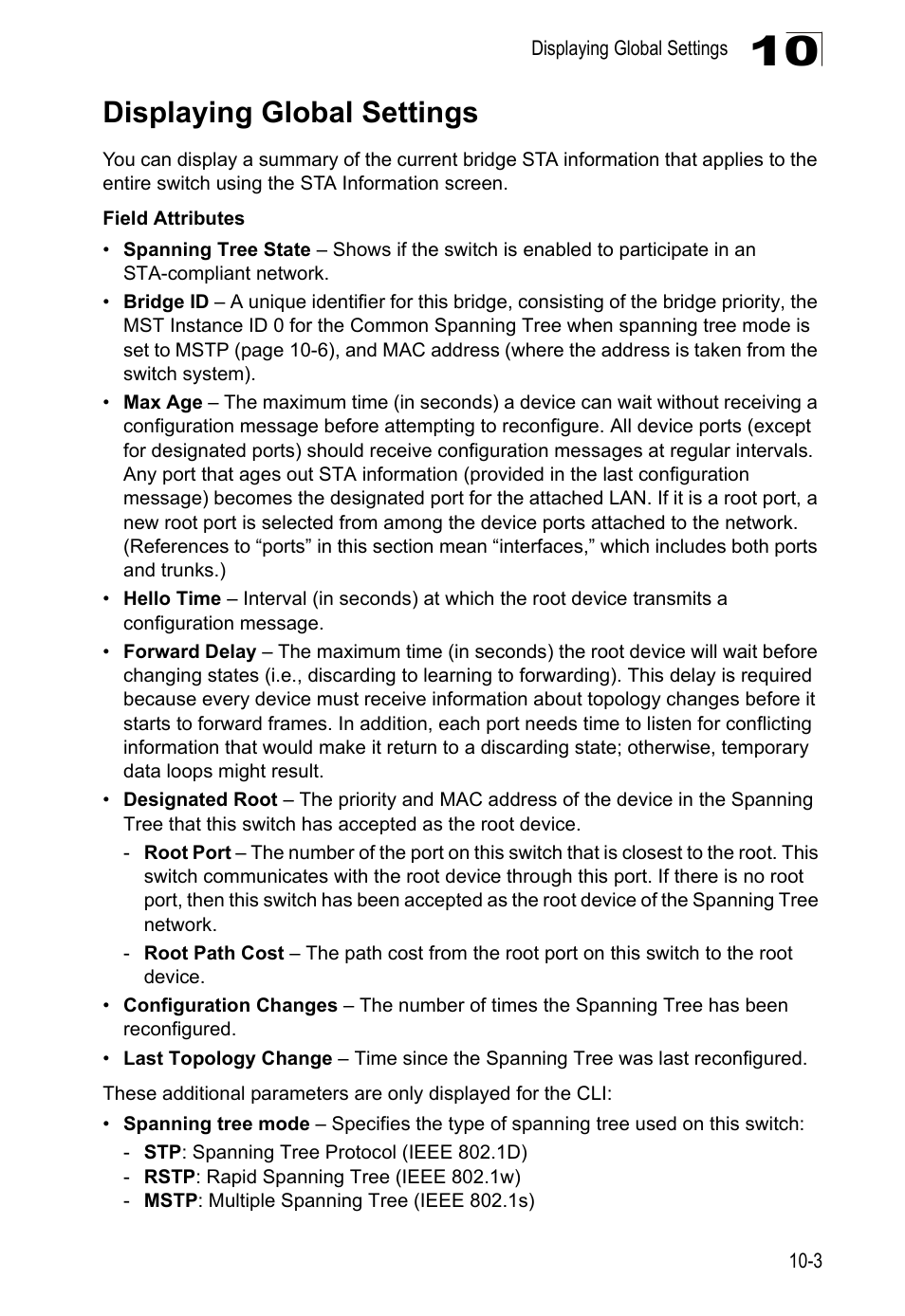 Displaying global settings | LevelOne GTL-2690 User Manual | Page 206 / 789
