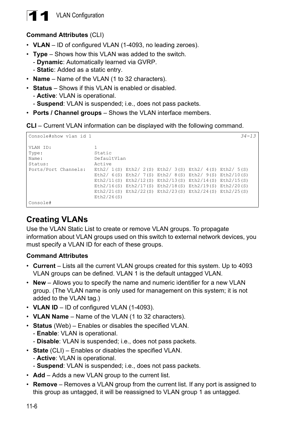 Creating vlans | LevelOne GTL-2690 User Manual | Page 231 / 789