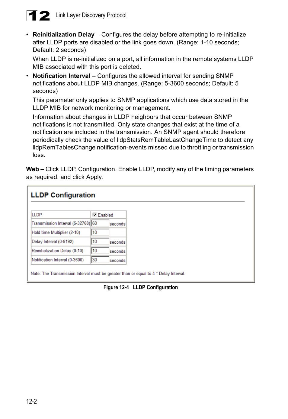 Figure 12-4, Lldp configuration | LevelOne GTL-2690 User Manual | Page 249 / 789