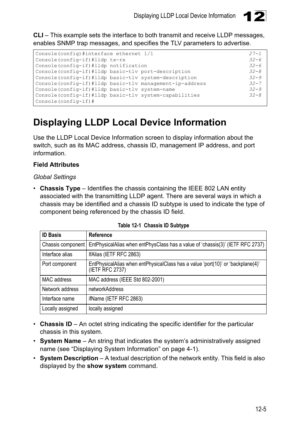 Displaying lldp local device information | LevelOne GTL-2690 User Manual | Page 252 / 789