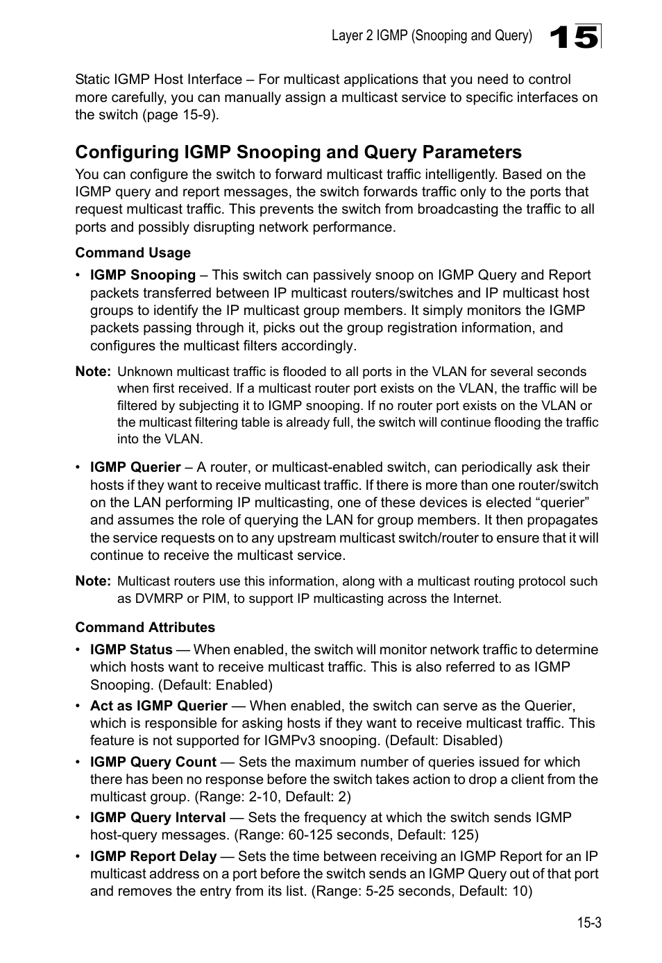 Configuring igmp snooping and query parameters | LevelOne GTL-2690 User Manual | Page 284 / 789