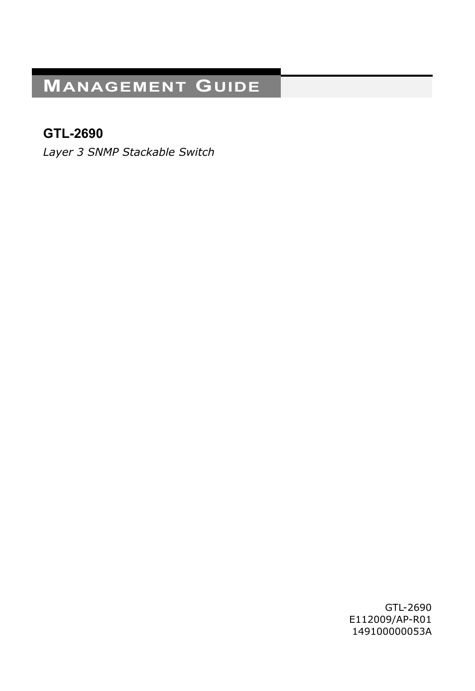 Gtl-2690 | LevelOne GTL-2690 User Manual | Page 3 / 789