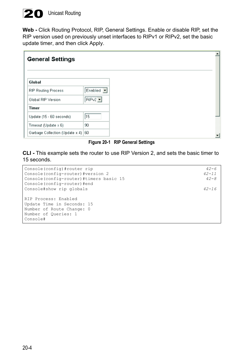 Figure 20-1, Rip general settings | LevelOne GTL-2690 User Manual | Page 345 / 789