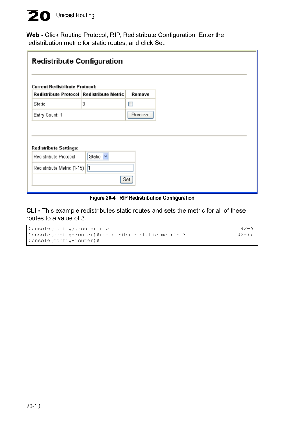 Figure 20-4, Rip redistribution configuration | LevelOne GTL-2690 User Manual | Page 351 / 789