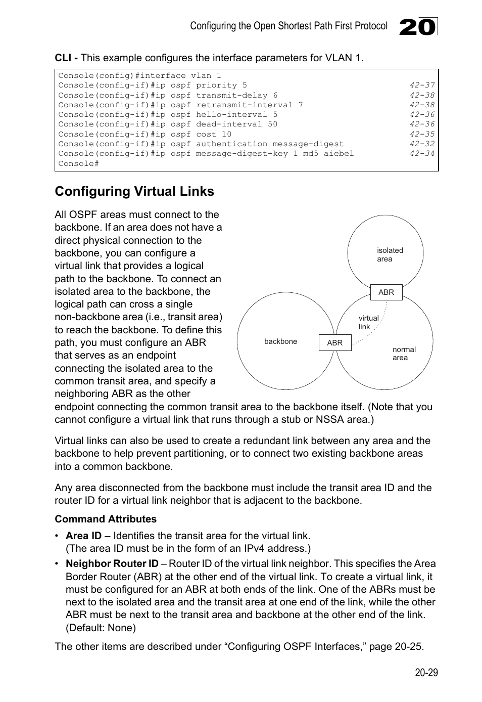 Configuring virtual links | LevelOne GTL-2690 User Manual | Page 370 / 789