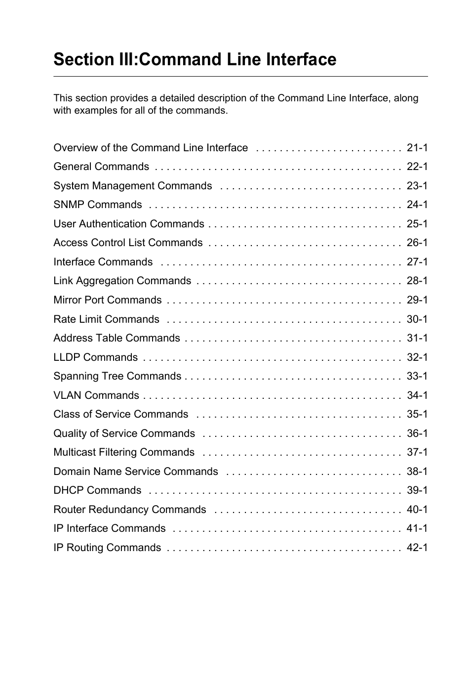 Section iii: command line interface | LevelOne GTL-2690 User Manual | Page 384 / 789