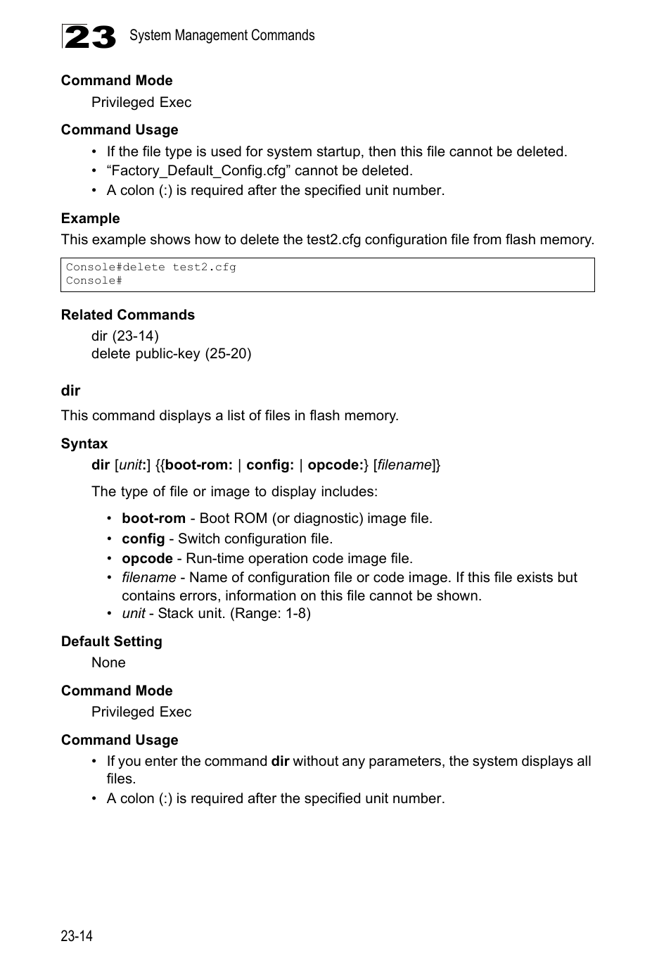 Dir 23-14 | LevelOne GTL-2690 User Manual | Page 417 / 789
