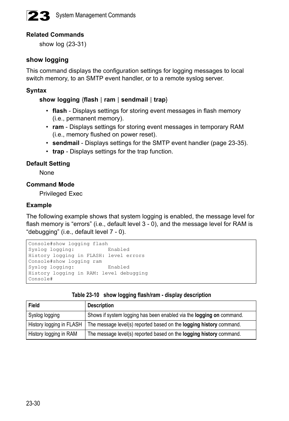 Show logging | LevelOne GTL-2690 User Manual | Page 433 / 789