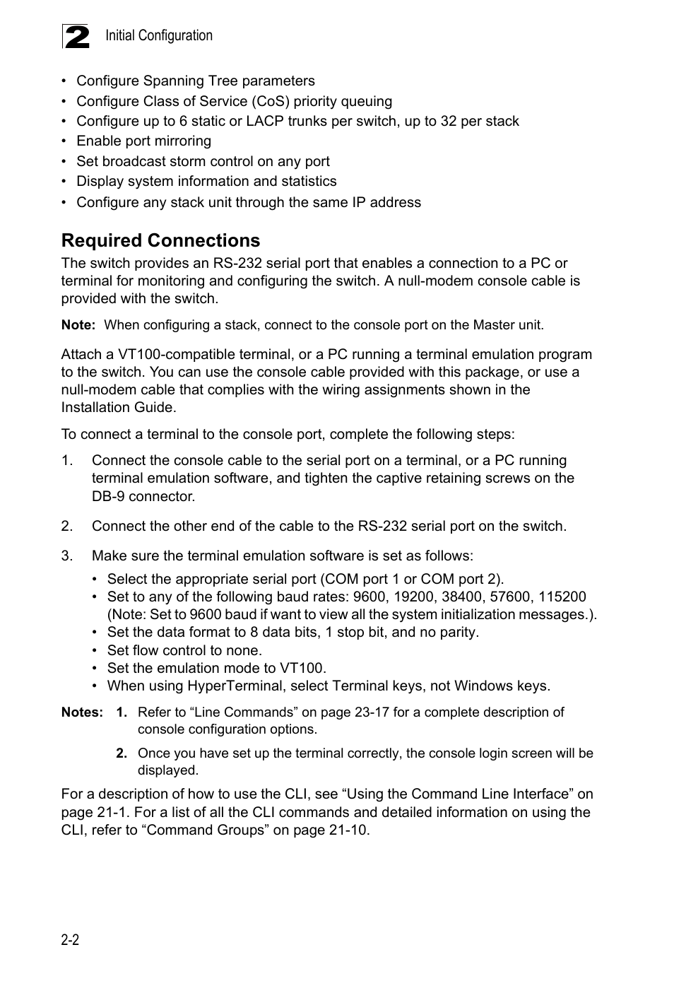 Required connections | LevelOne GTL-2690 User Manual | Page 46 / 789