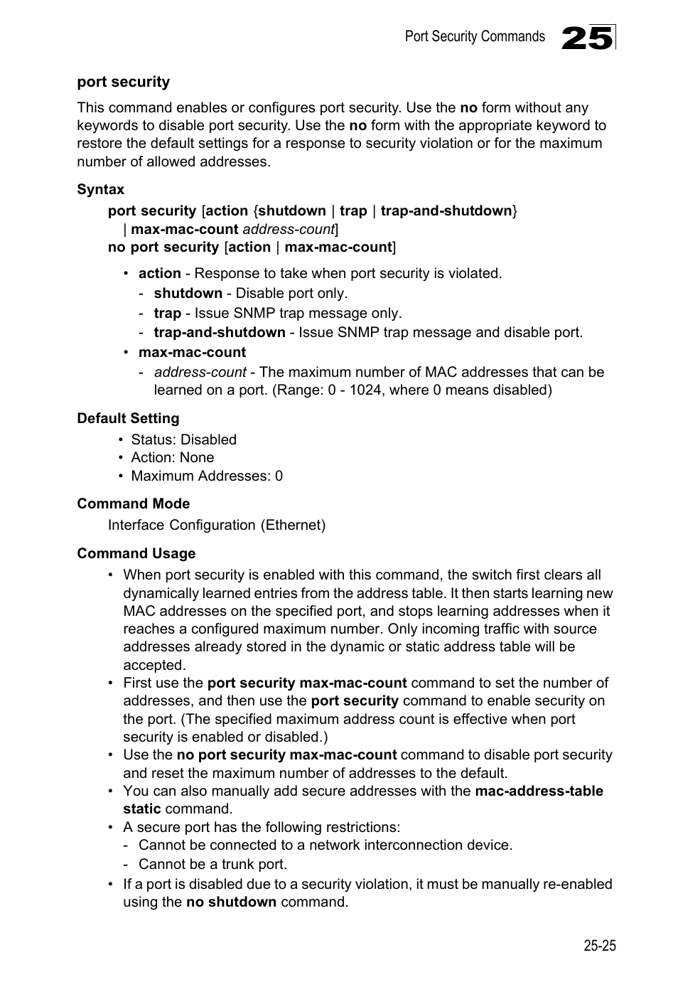Port security | LevelOne GTL-2690 User Manual | Page 488 / 789