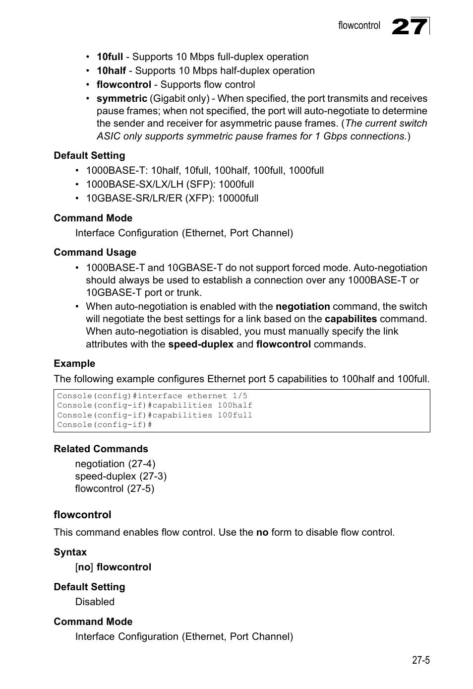 Flowcontrol, Flowcontrol 27-5 | LevelOne GTL-2690 User Manual | Page 522 / 789