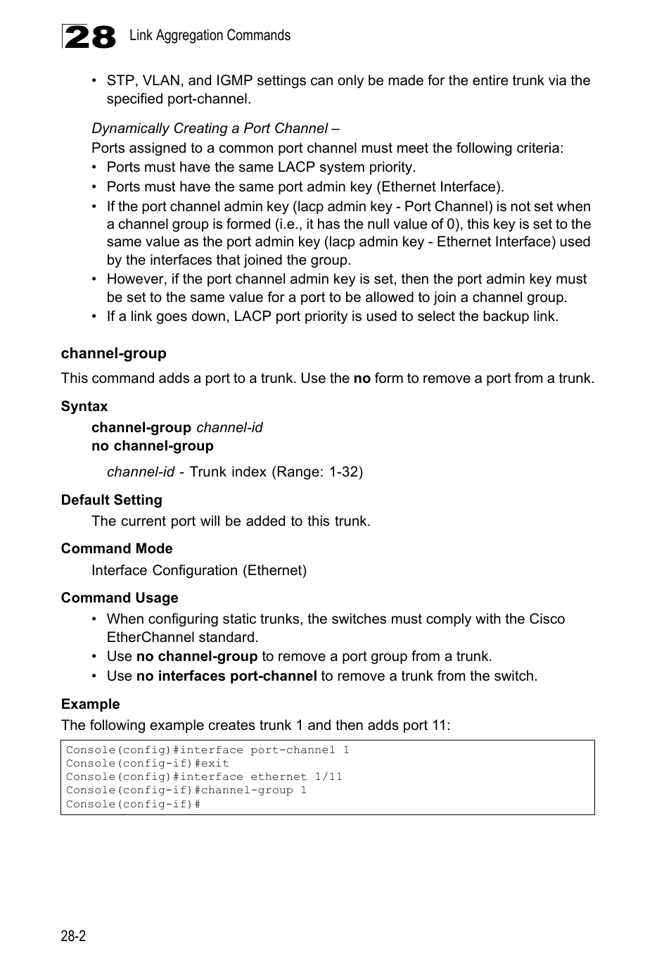 Channel-group | LevelOne GTL-2690 User Manual | Page 531 / 789